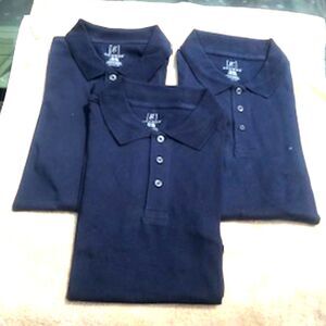 Jersey Polo Style Shirts . Size: Large {42-44} . {3} Casual or Work . George
